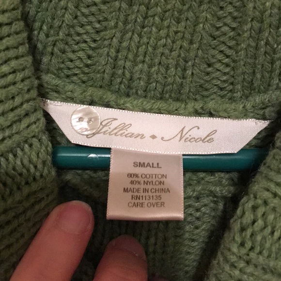 Short sleeve sweater green S - Picture 2 of 2